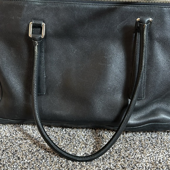 Vintage Coach Black Leather Bonnie Legacy Zip Large Shoulder Bag Y2K - Picture 6 of 14